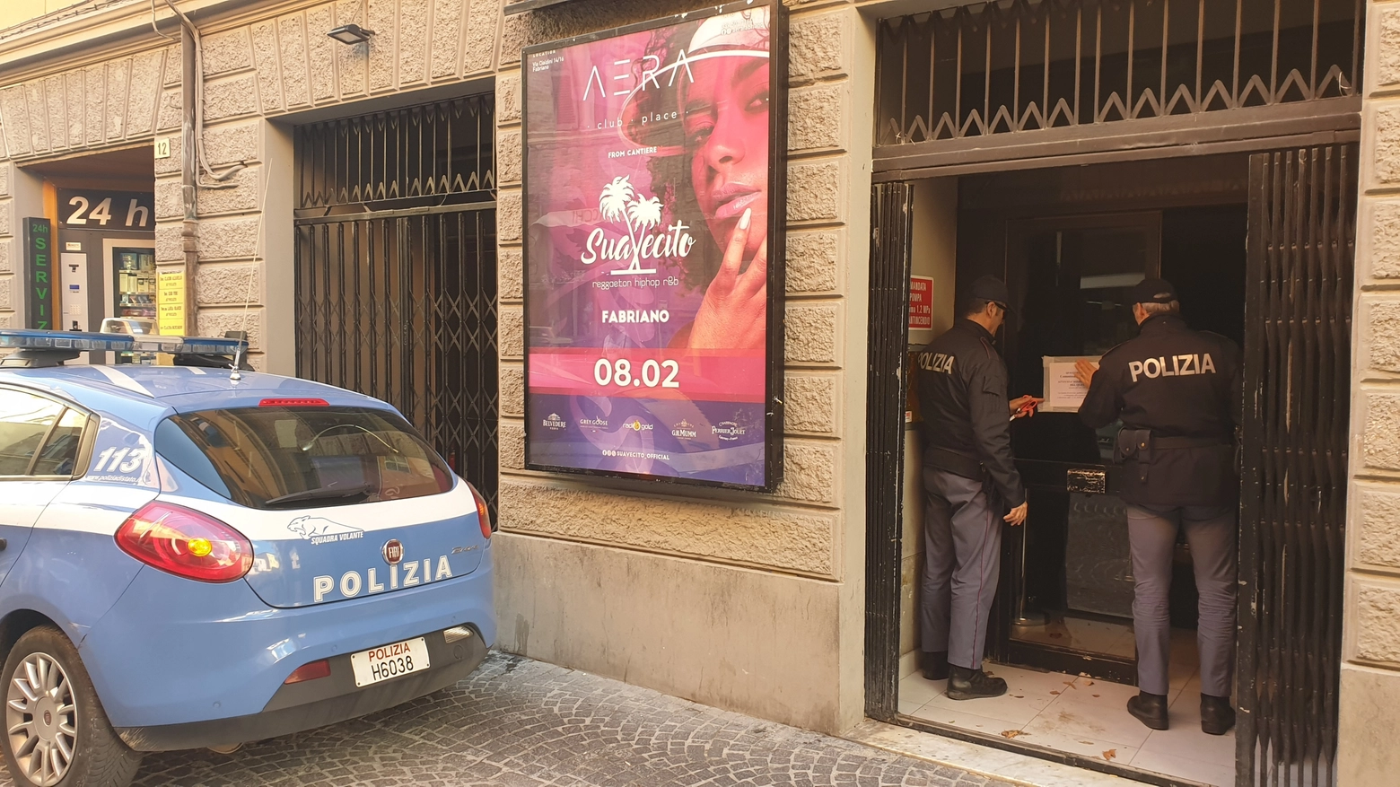La polizia sigilla la discoteca Aera di Fabriano