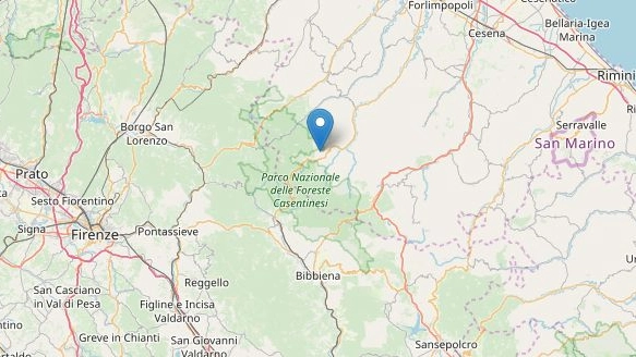 Terremoto, oggi un'altra scossa tra Forlì e Cesena (fonte Ingv OpenStreetMap)