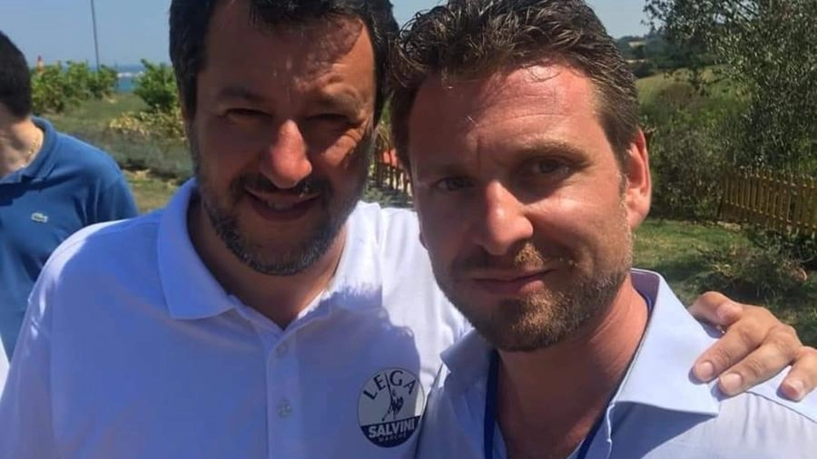 Matteo Salvini con Alessandro Brandoni