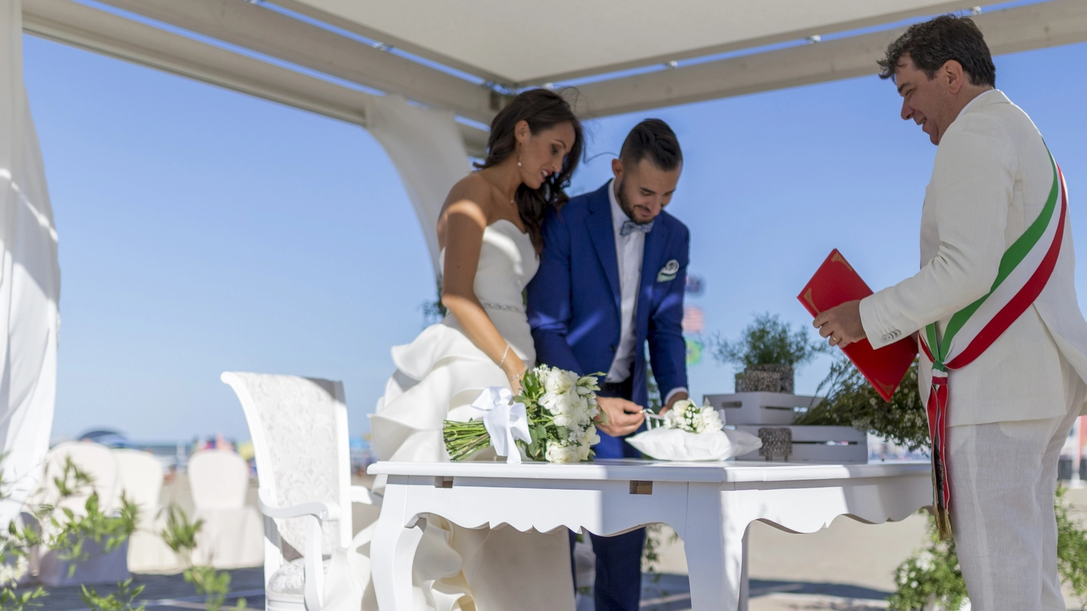 Un matrimonio sulla Spiaggia degli sposi