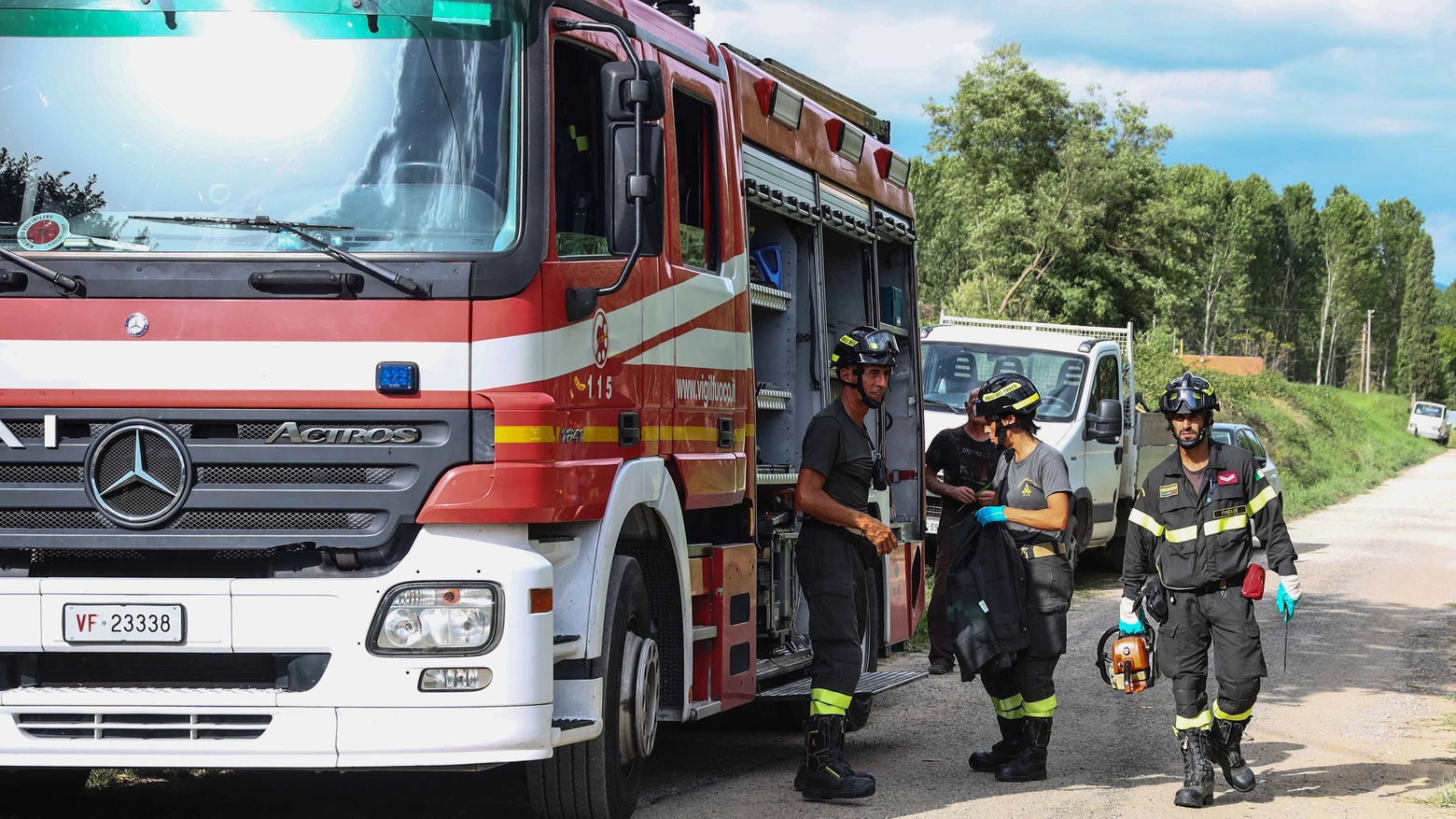Bambino di 5 anni muore travolto dal trattore ad Argenta. sul posto sono intervenuti i soccorsi e i vigili del fuoco (immagine di repertorio)