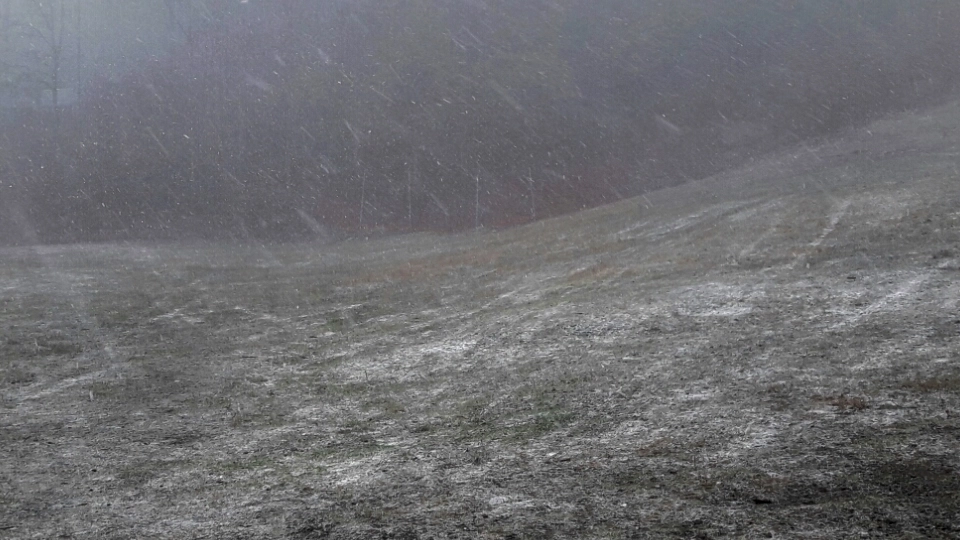 La neve caduta in Appennino oltre i mille metri
