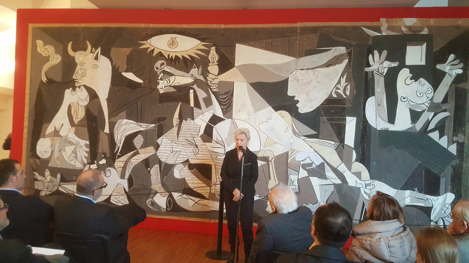 Il cartone di Guernica a Pieve di Cento