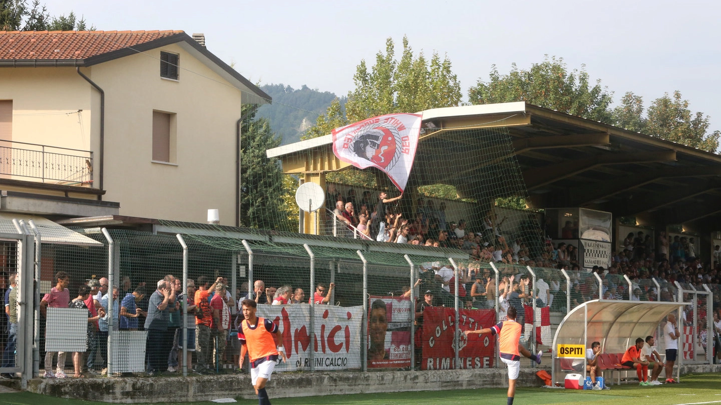I tifosi del Rimini a San Piero in Bagno (Ravaglia)