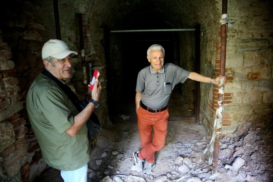 Pier Paolo Magalotti e Davide Fagioli nelle miniere di Formignano