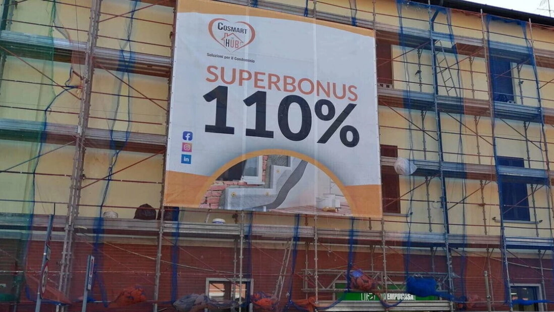 Uno dei tanti palazzi ristrutturati grazie al Superbonus del 110%