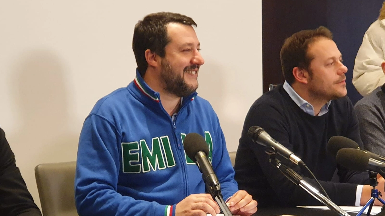 Matteo Salvini a Bologna per la campagna elettorale