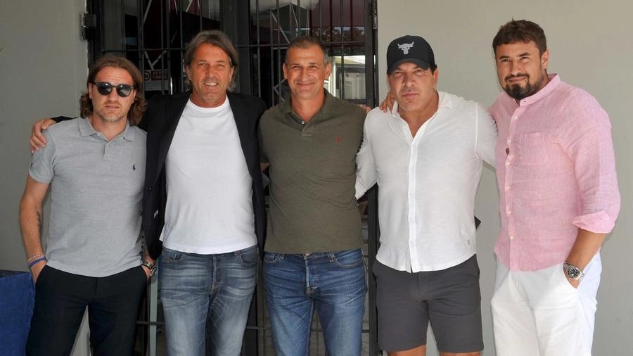Da sinistra, De Franceschi, Zamuner, Tarantino, Joe Tacopina e Clotet (foto BusinessPress)