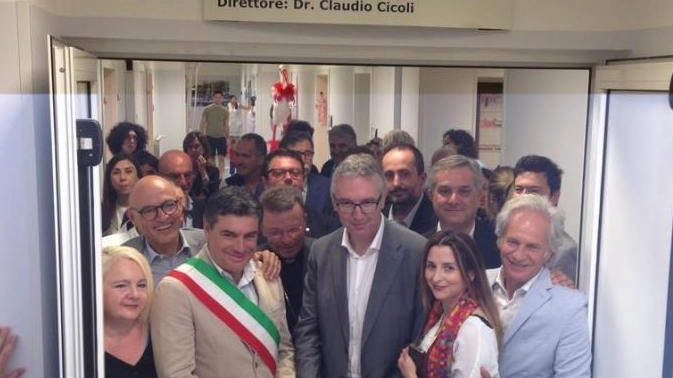 L’inaugurazione, l’anno scorso, del nuovo reparto di Ostetricia al Santa Croce