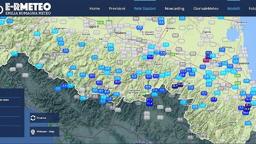 A Lugo la rete Asmer ha registrato un accumulo di 51 millimetri di pioggia (Scardovi)