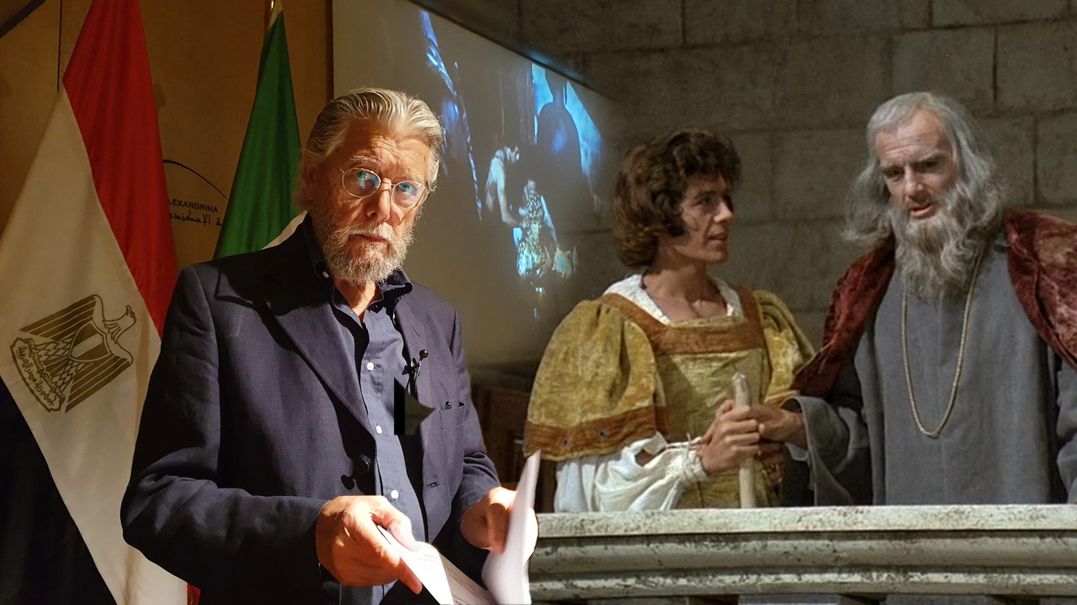 Carlo Simoni ad Alessandria d'Egitto al Simposium su Leonardo da Vinci e nella serie Tv