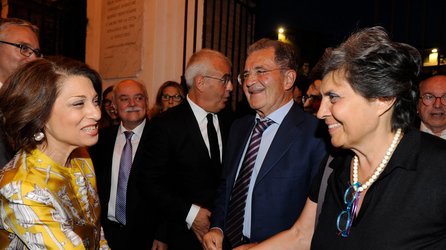 L'arrivo di Prodi con la moglie