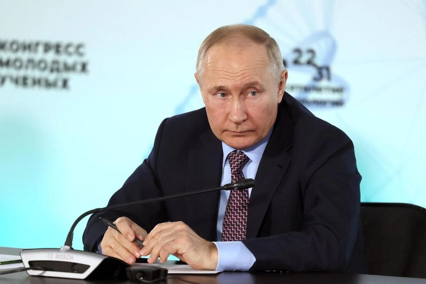 Il presidente russo Vladimir Putin (Epa)