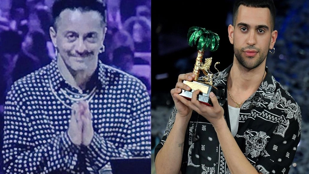 A destra il vincitore di Sanremo 2019 Mahmood, a sinistra Dario Faini, autore del brano 