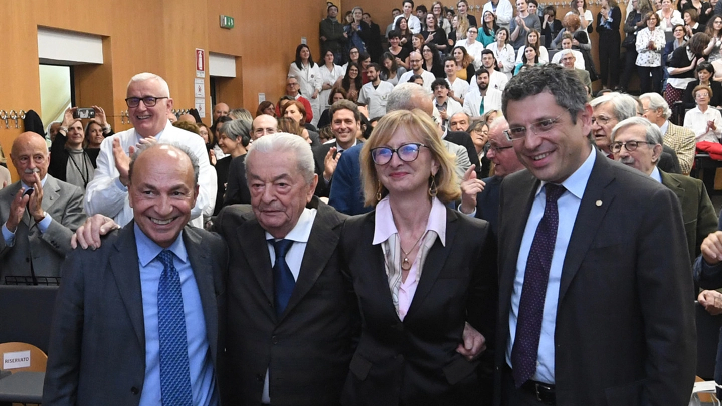 Sergio Venturi, il professor Sante Tura, Antonella Messori e Francesco Ubertini 
