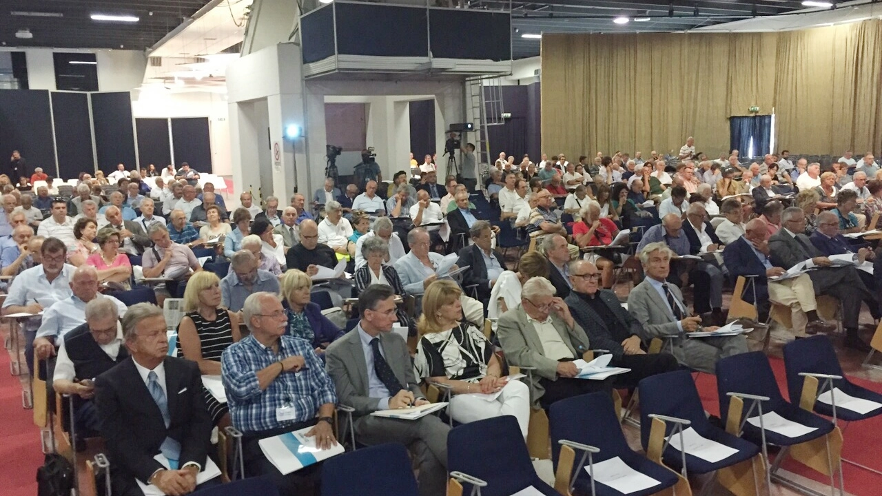 Un momento dell’assemblea Carife, in corso di svolgimento a Ferrara Fiere (Foto Businesspress)