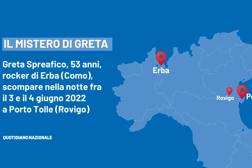 Greta Spreafico, 53 anni, rocker di Erba (Como) è sparita nel nulla nella notte fra il 3 e il 4 giugno 2022 a Porto Tolle (Rovigo)