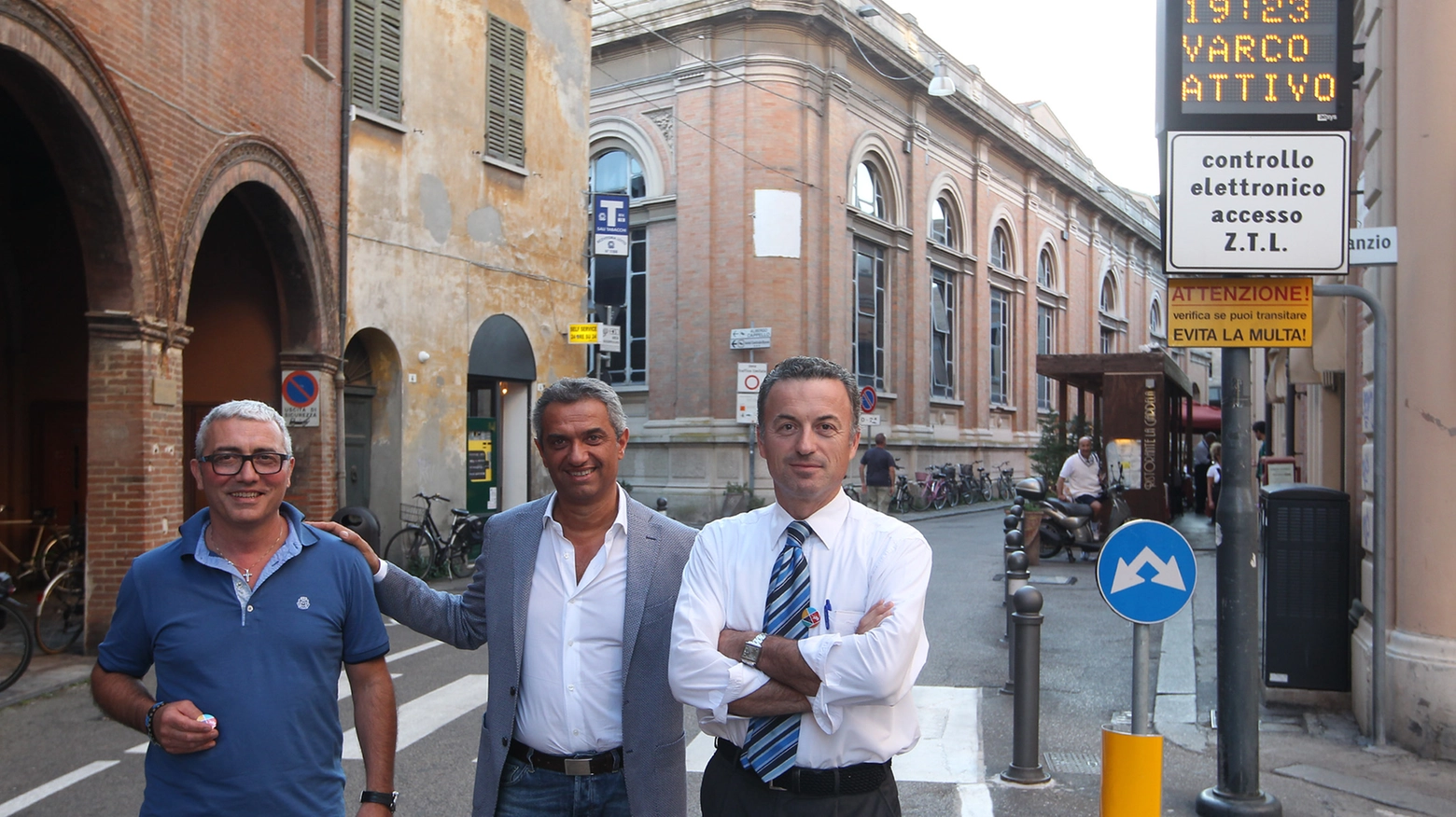 Roberto Greco, Maurizio Bucci e Mauro Mambelli (foto Zani)