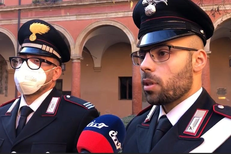 Il carabiniere Pasquale Sibilio e il maresciallo capo Adriano Lorenzo