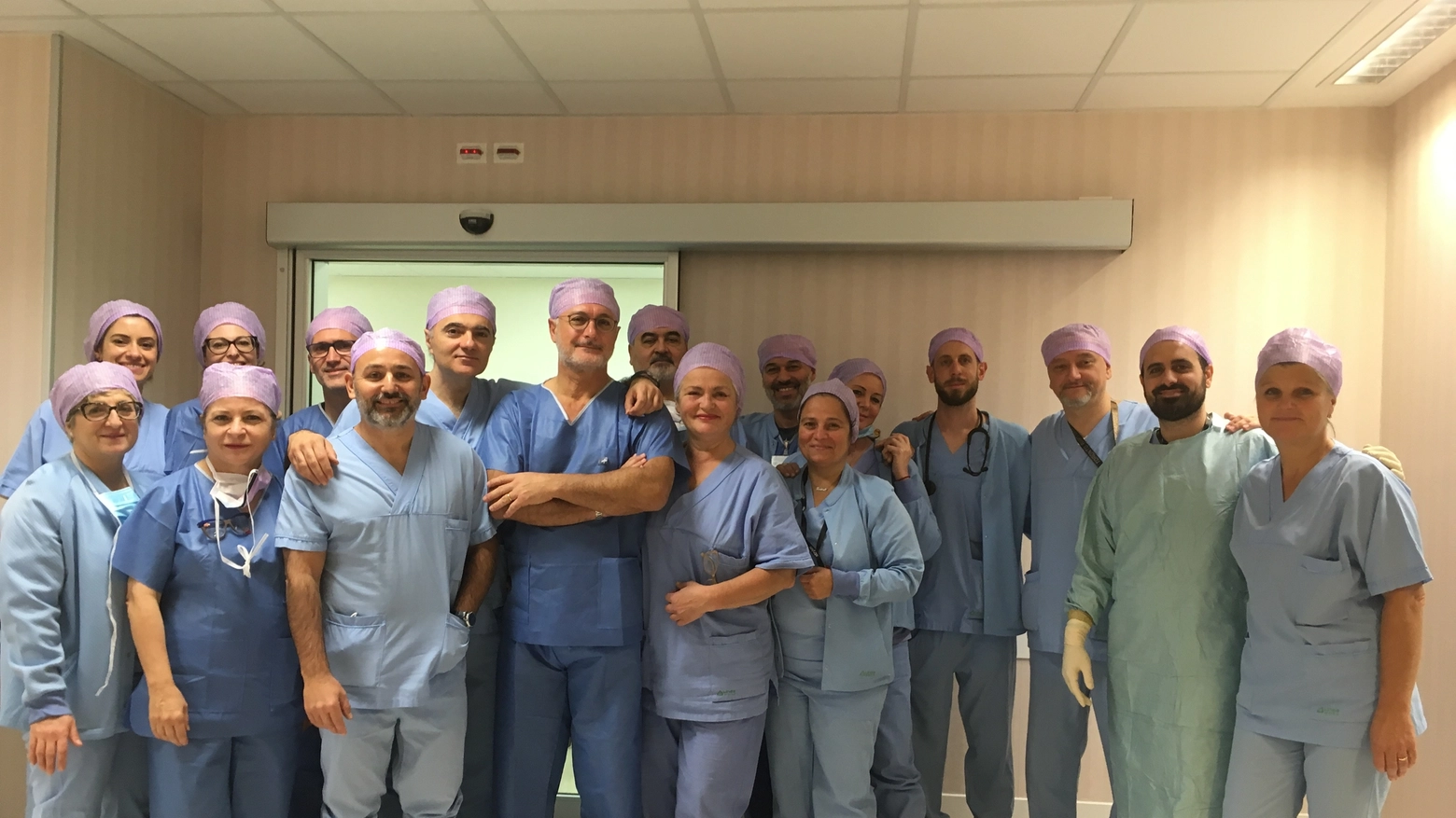 L'equipe dell'Unità Operativa di Neurochirurgia del Bufalini