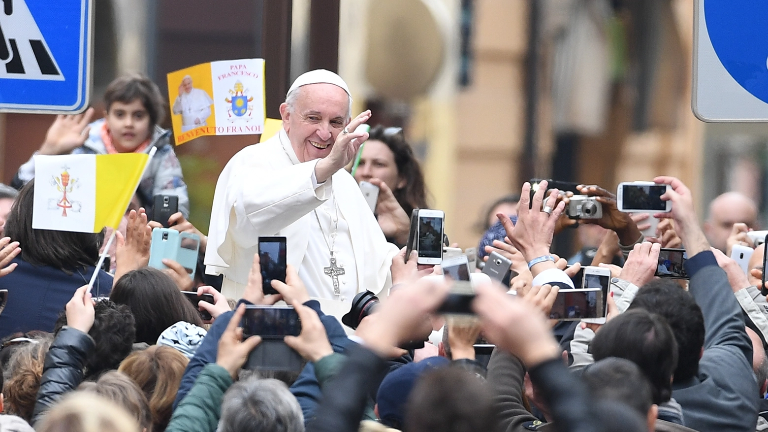Papa Francesco a Carpi, foto LaPresse / Fiocchi
