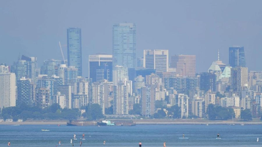 Vancouver nella morsa del caldo record (foto Ansa)
