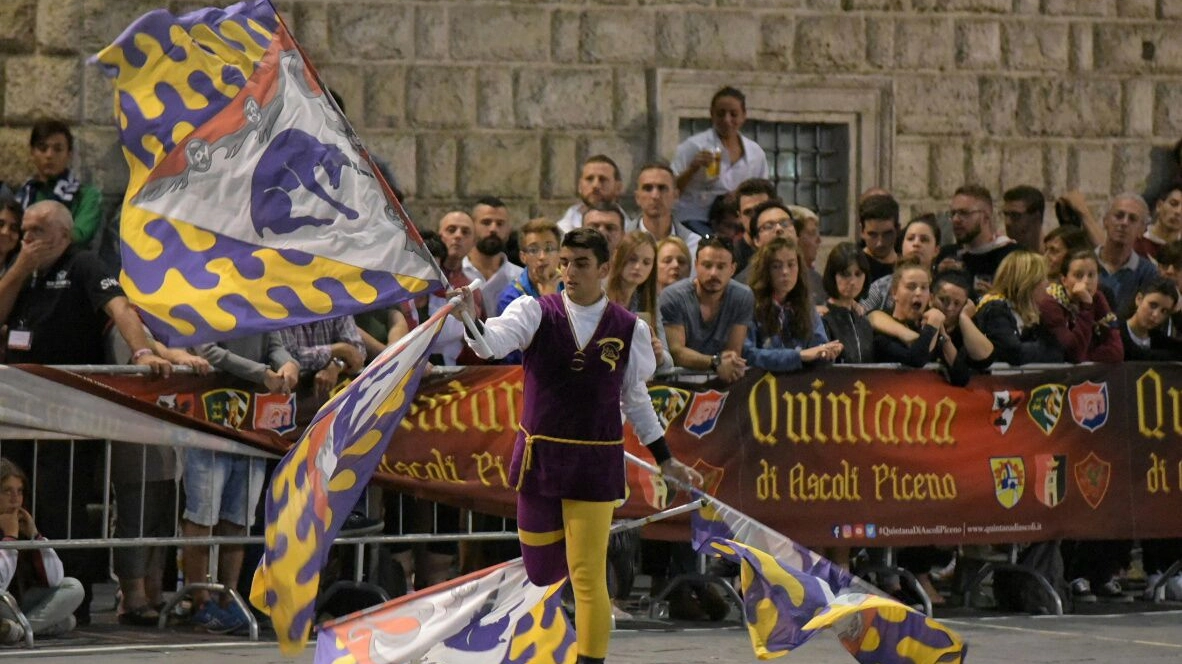 Alessandro Tortorici durante la vittoriosa esibizione ai nazionali di Ascoli Piceno