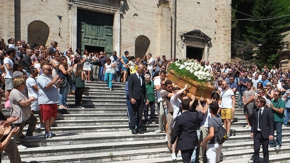 Porto San Giorgio (Fermo), il funerale di Luca Pelloni (Foto Zeppilli)