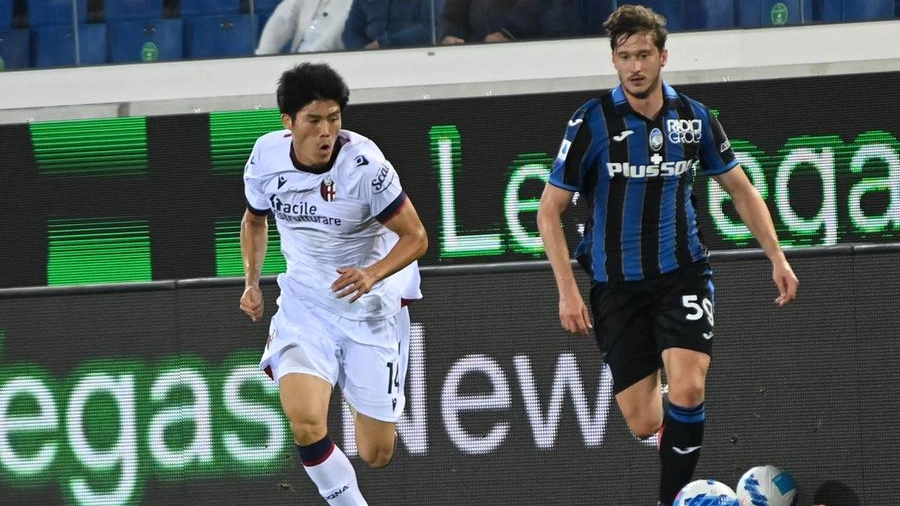 Tomiyasu in campo con la Sampdoria (foto Schicchi)