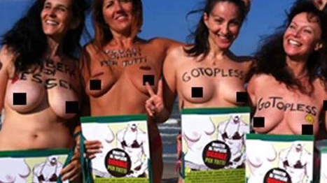 La manifestazione organizzata da «Go Topless» si terrà oggi in piazzale Roma dalle 17,30 in contemporanea con altre 60 città nel mondo