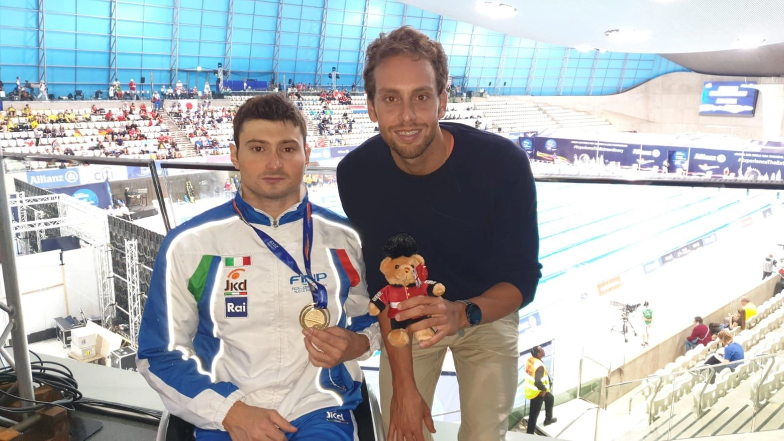 Francesco Bocciardo con il suo allenatore Luca Puce