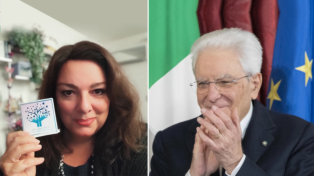 Barbara Suzzi premiata dal presidente della Repubblica Sergio Mattarella