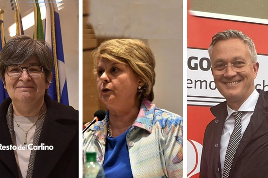 I candidati Pd di Modena: Enza Rando, Stefano Vaccari e Maria Cecilia Guerra