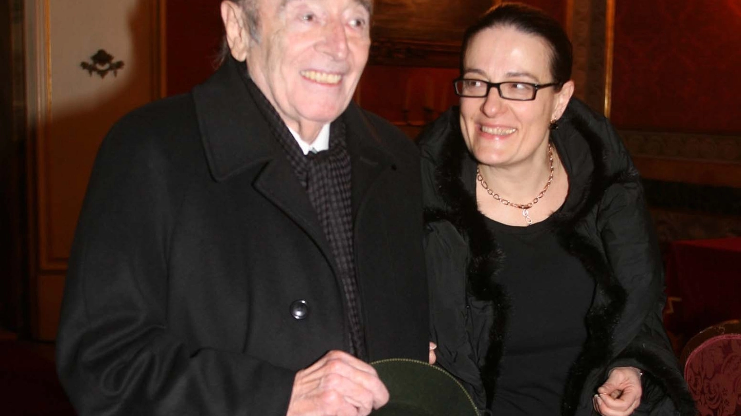 Zangheri con la moglie Claudia Dall'Osso