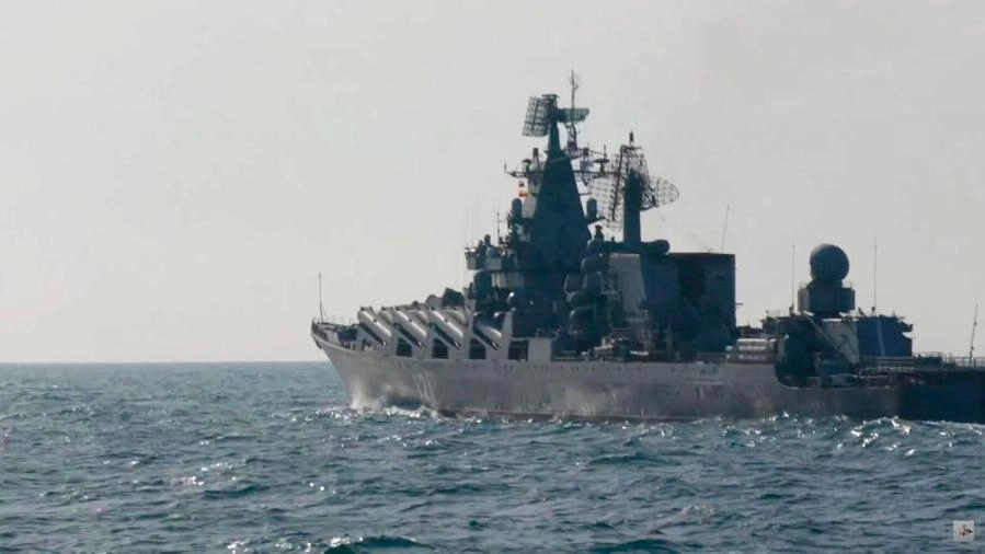 L'incrociatore russo Moskva (Ansa)