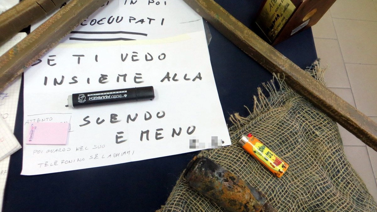 Stalking a Faenza, ecco uno dei messaggi lasciati dall'arrestato (foto Corelli)