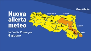 Maltempo in Emilia Romagna, allerta arancione per il 6 giugno: dove sono le zone a rischio