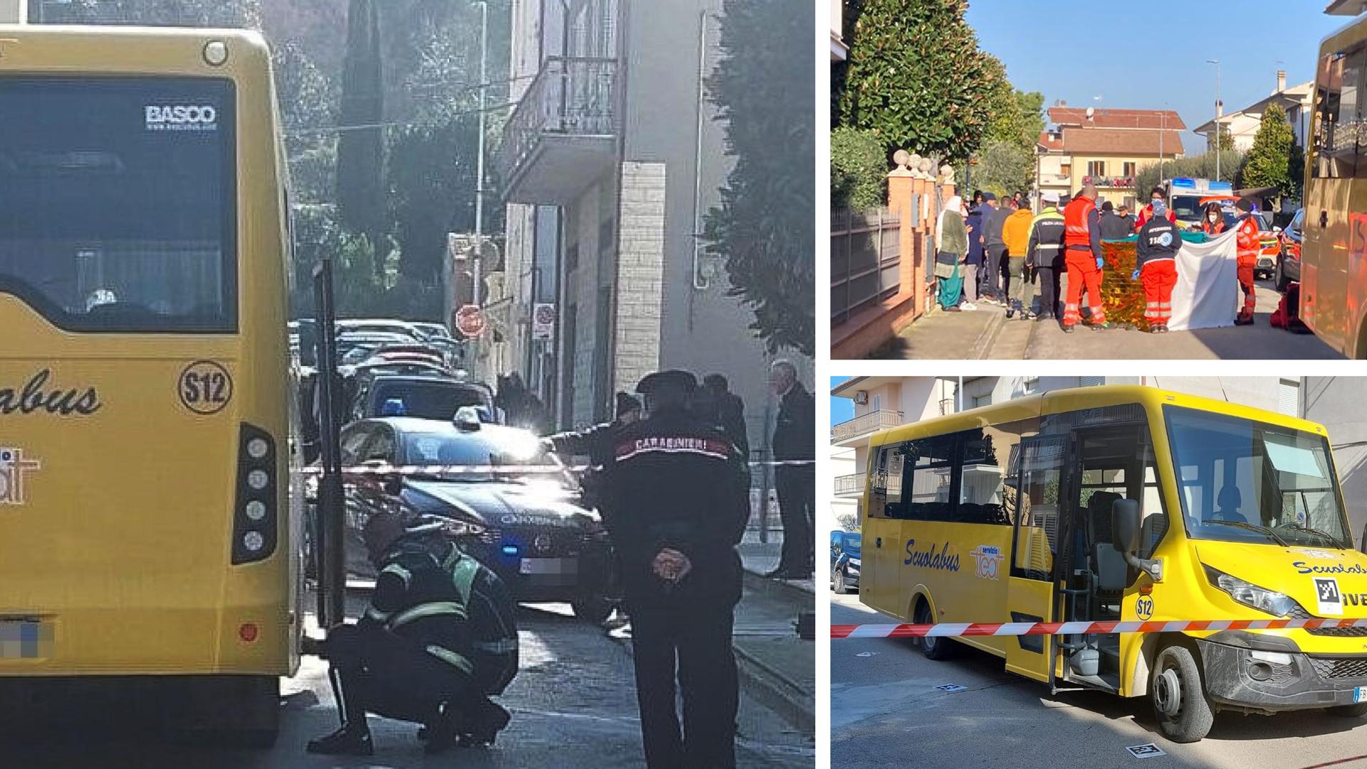 Criança morre após ser atropelada por um ônibus escolar em Sant’Elpidio a Mare (Fermo).  Motorista: “Estou arrasado”