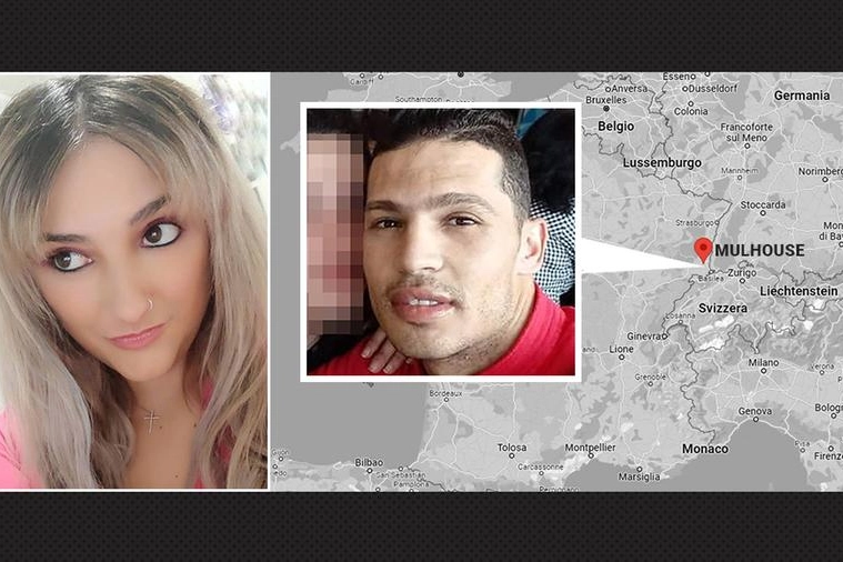 Alice Neri e Mohamed Gaaloul, il 29enne tunisino arrestato in Alsazia