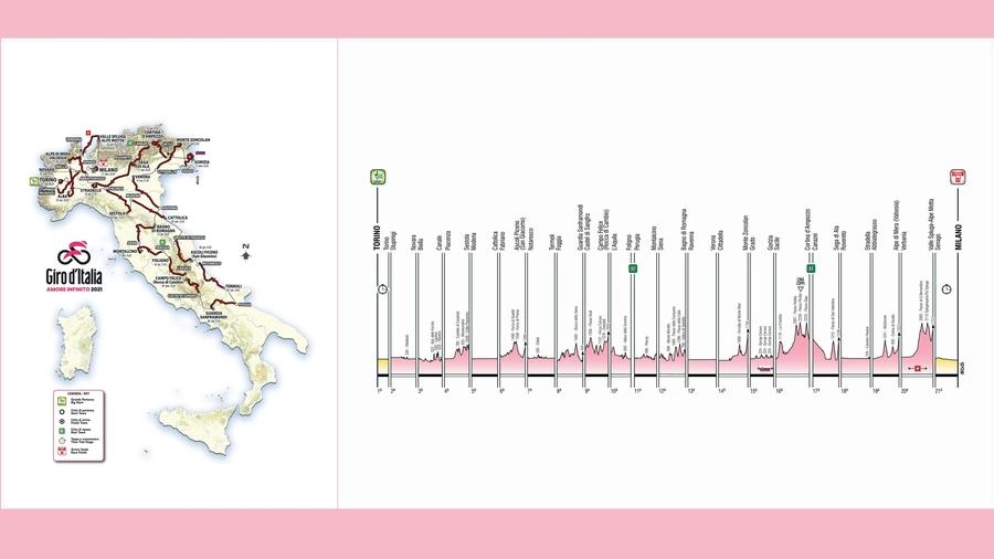 Giro d'Italia 2021, percorso e tappe