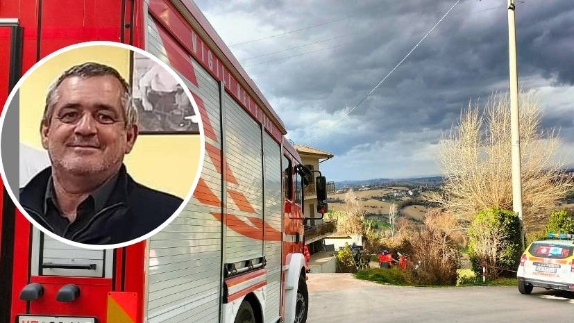 Incendio a Rapagnano, nel rogo ha perso la vita Paolo Mariani  (nel tondo) di 62 anni