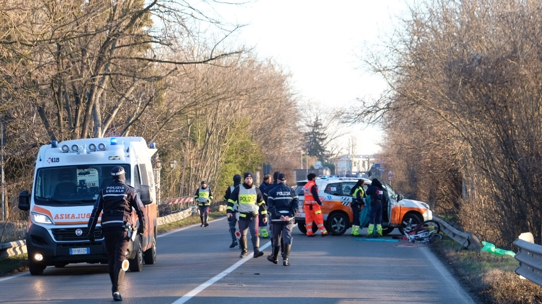 L'incidente mortale avvenuto sul ponte di Sant'Ambrogio (foto Fiocchi)