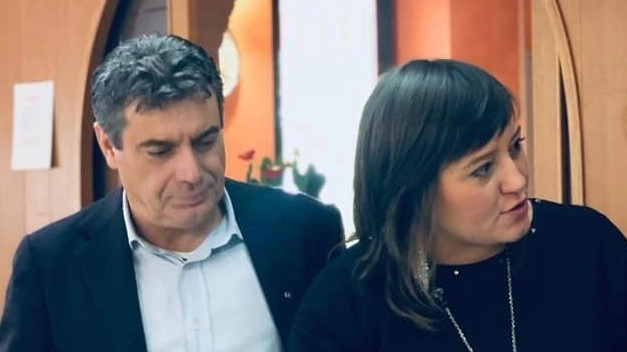 Il sindaco Massimo Seri e l’ormai ex assessore Caterina Del Bianco