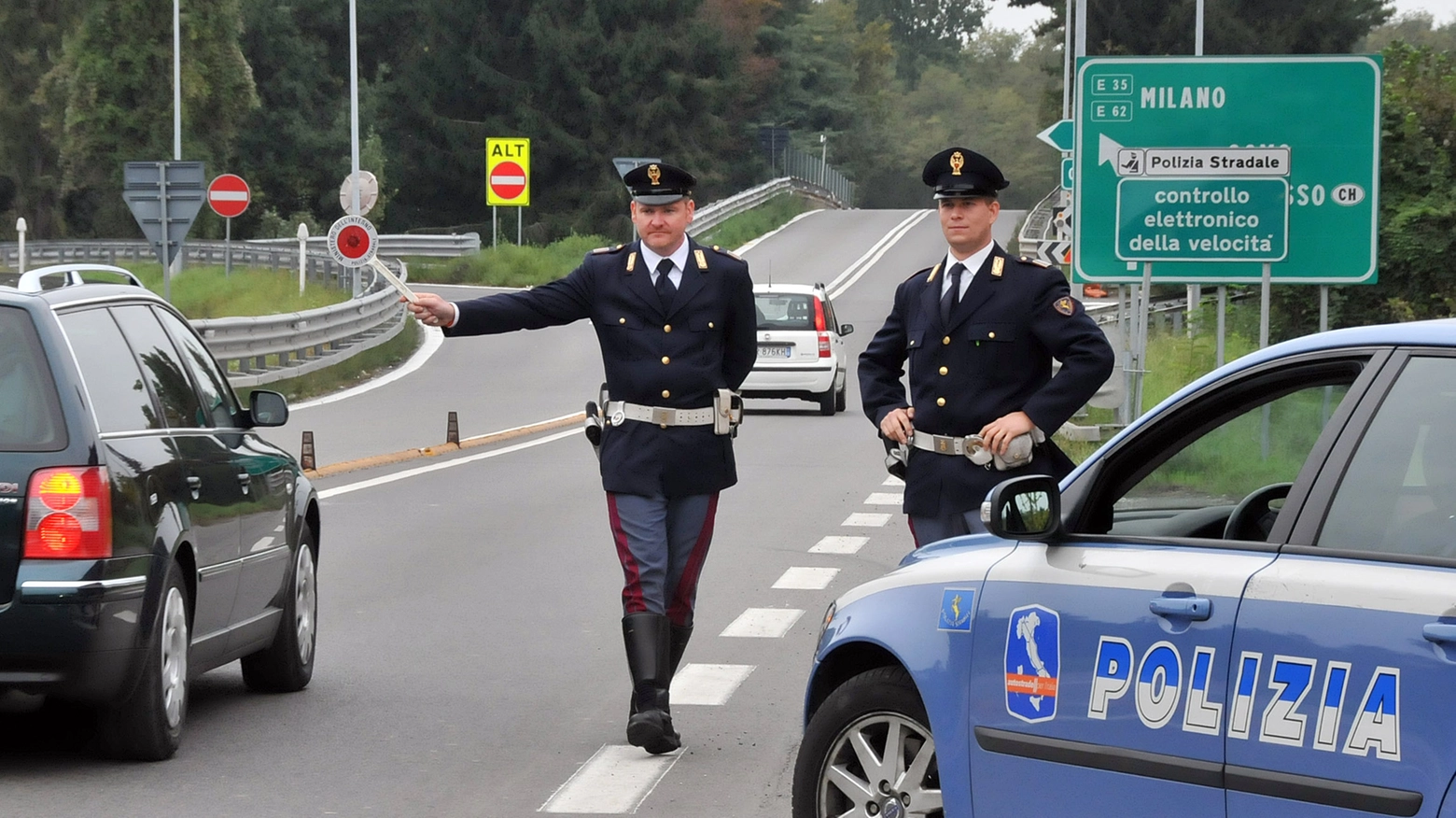 Polizia stradale, foto d'archivio