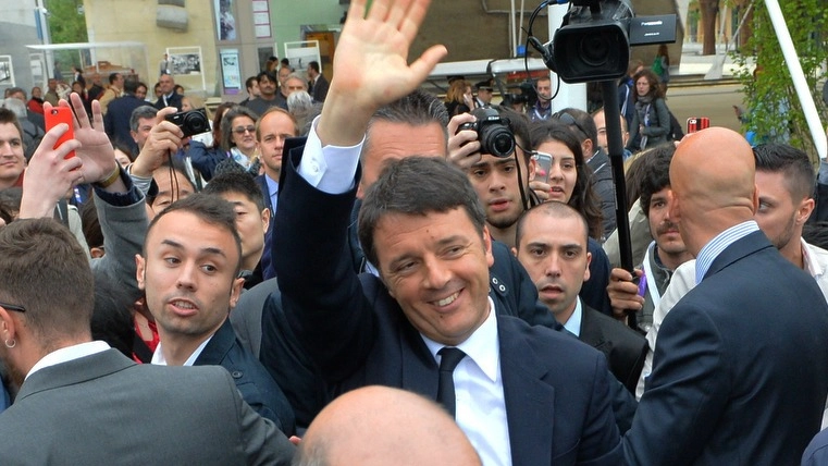 Il Premier Matteo Renzi nel corso dell’inaugurazione dell’Expo