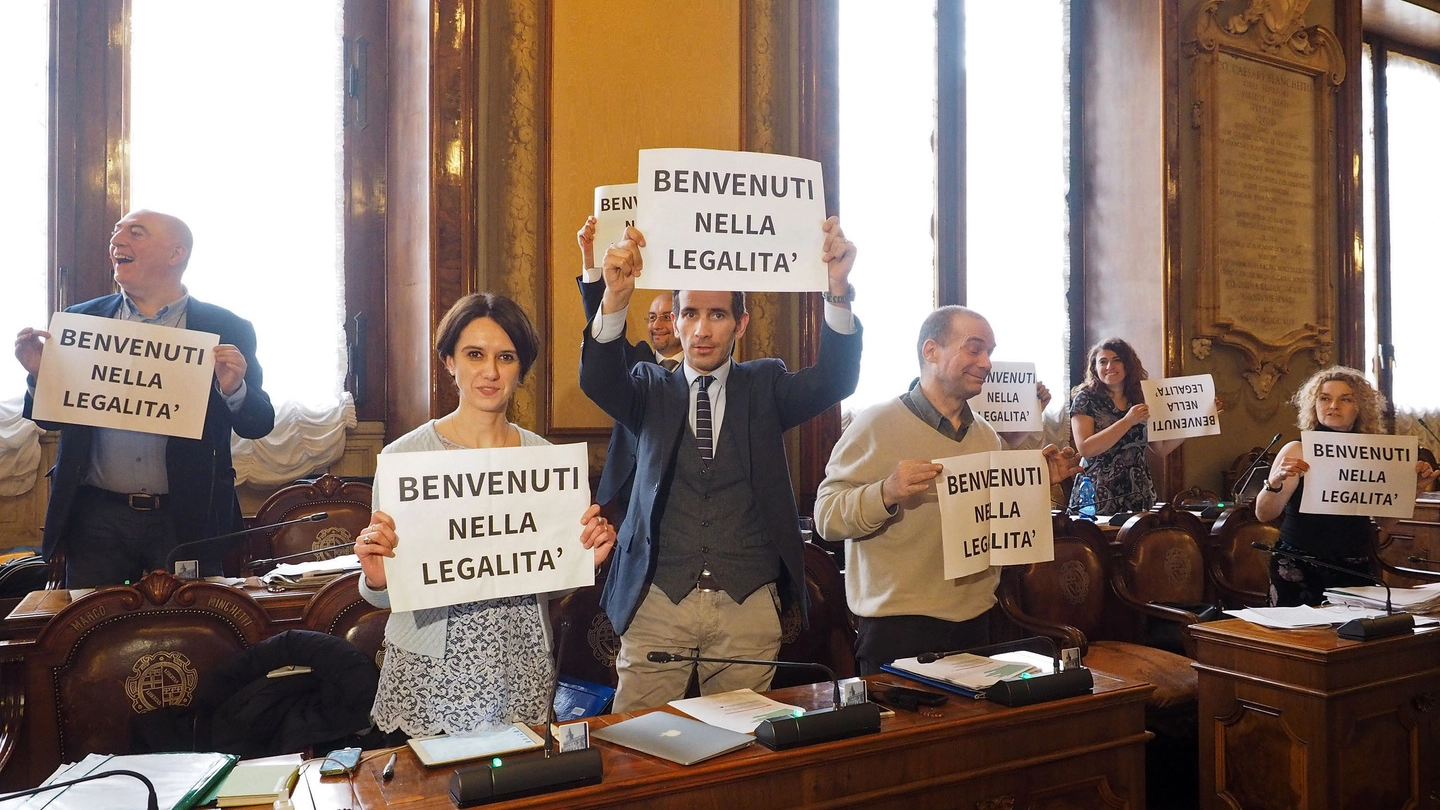 Bologna, la protesta in Consiglio comunale (FotoSchicchi)