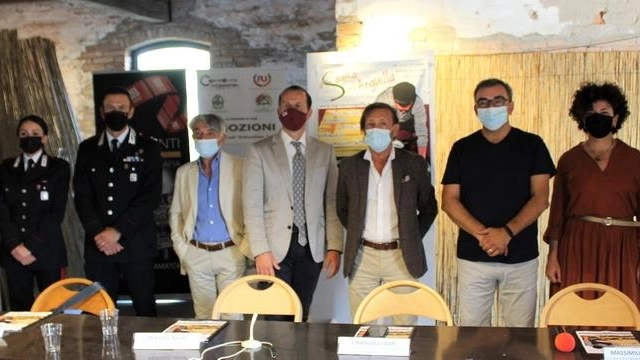 Il sindaco Pierluigi Negri, l’assessore Emanuele Mari, Alessandro Menegatti, Massimiliano 