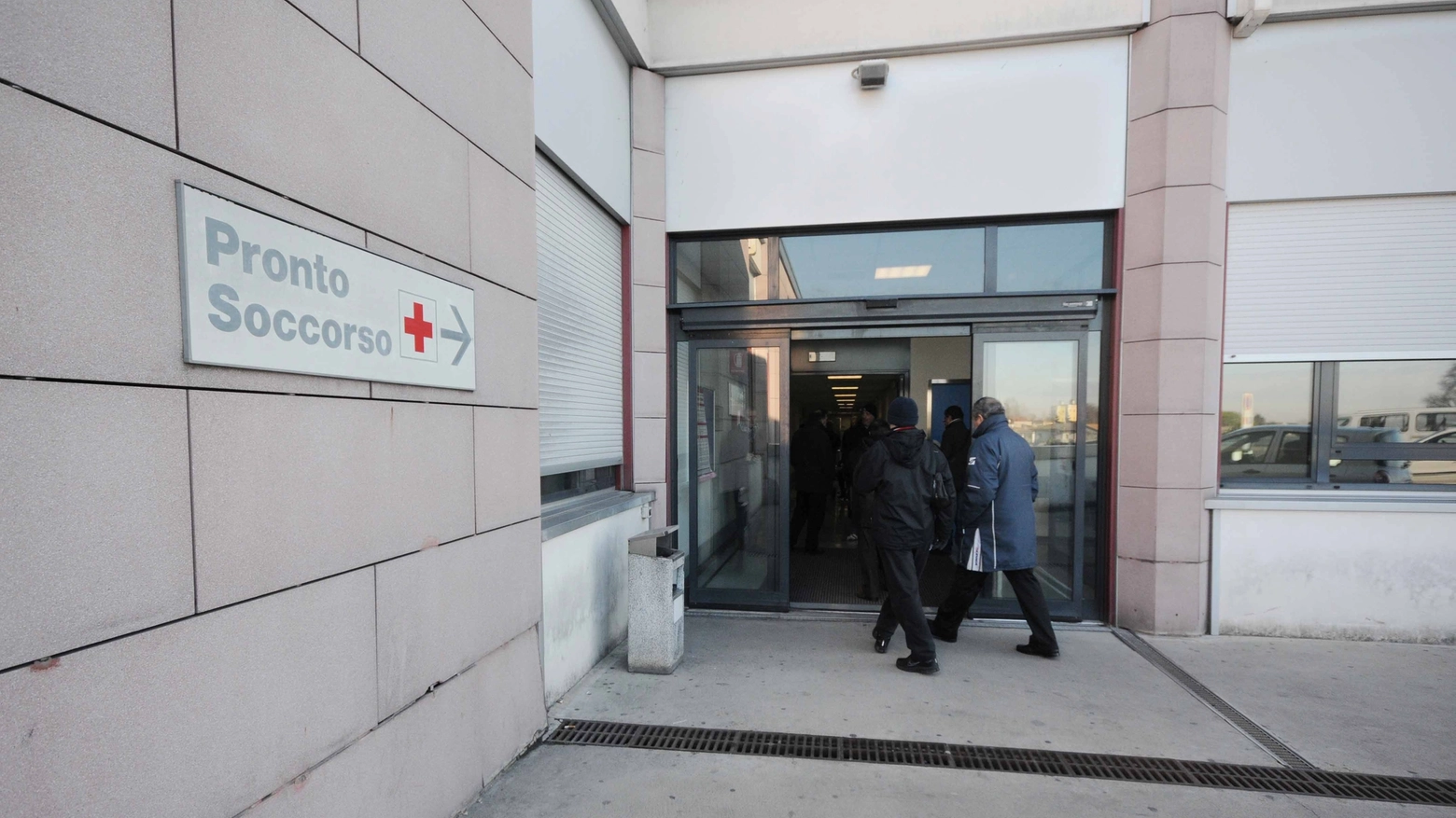Infermiera picchiata al pronto soccorso dell'ospedale di Trecenta (foto Donzelli)