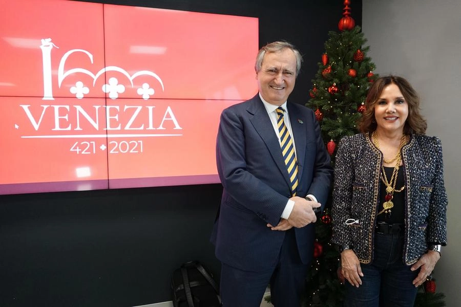 Miss Italia 2021: Luigi Brugnaro e Patrizia Mirigliani