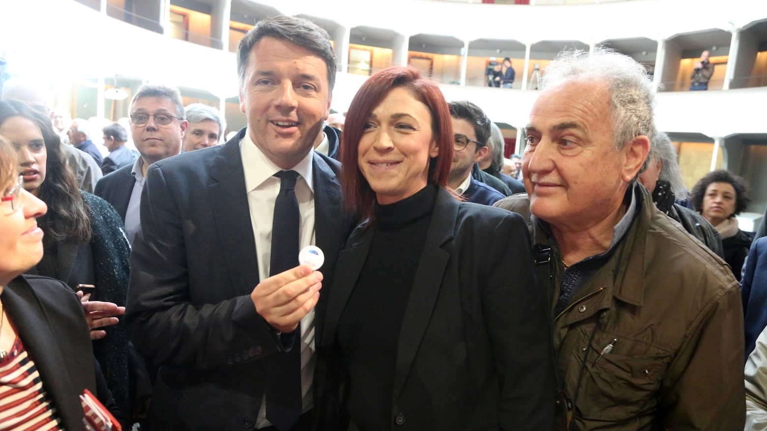 Matteo Renzi con Alice Pignatti (Foto Ravaglia) 